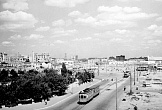Конец 1940-х. Трамвайное кольце на пл.Октябрьской 