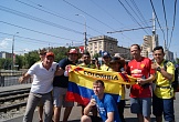 Колумбийские болельщики приехали посмотреть героические места Волгограда