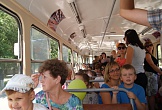 В экскурсионном трамвае